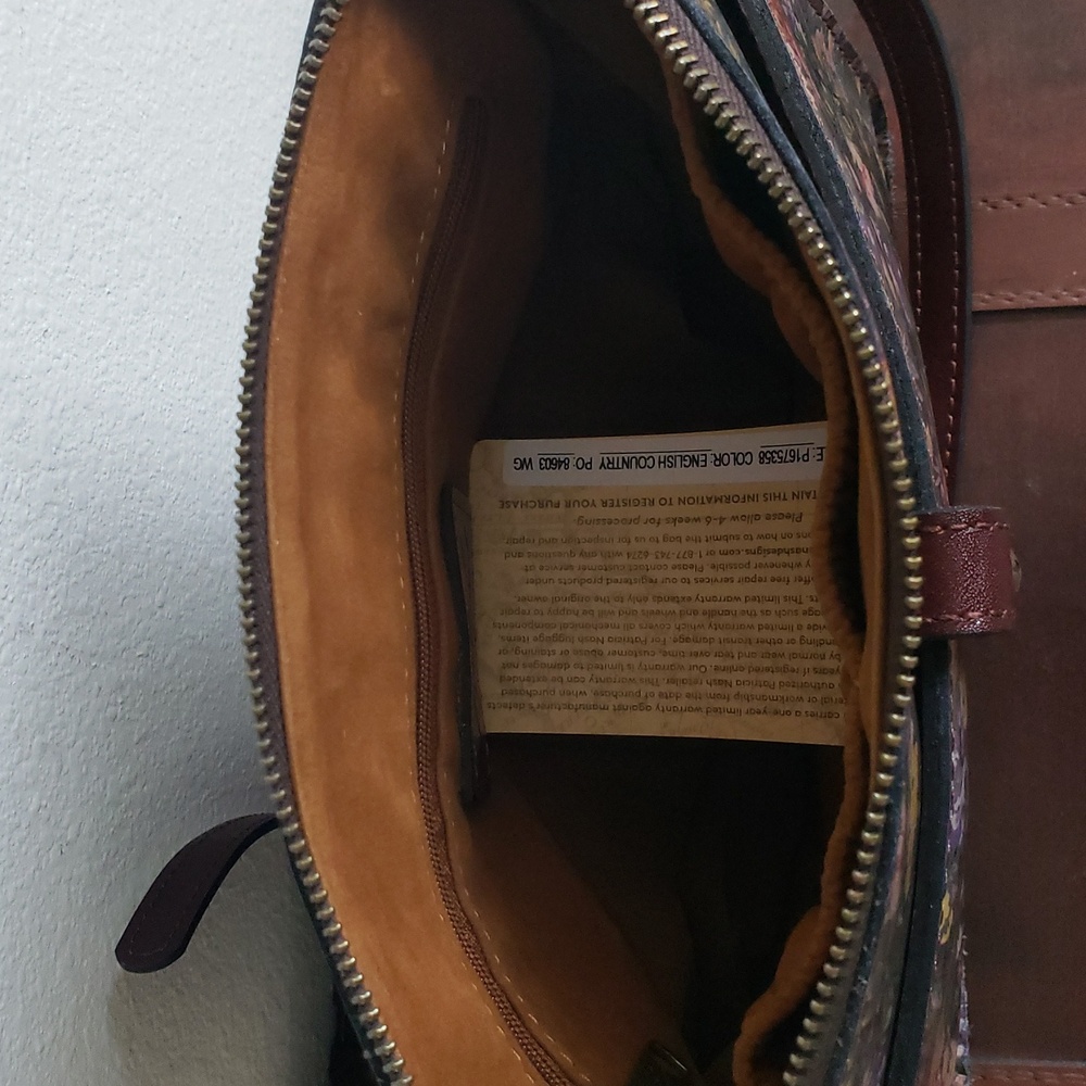 Patricia Nash Nerina Crossbody & Cassis RFID Leather Wallet English Country - Picture 9 of 16